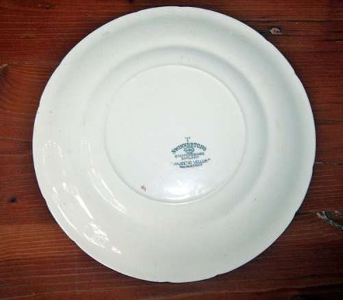 Swinnertons Majestic Vellum Fish Plate (2 of 2 separate listings)