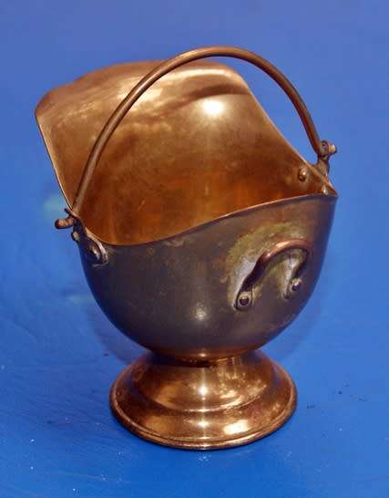 Ornamental Brass Coal Scuttle