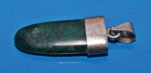 Jade and Silver Pendant
