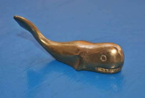 Solid Brass Whale