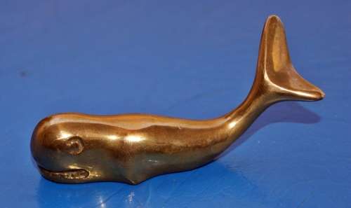 Solid Brass Whale