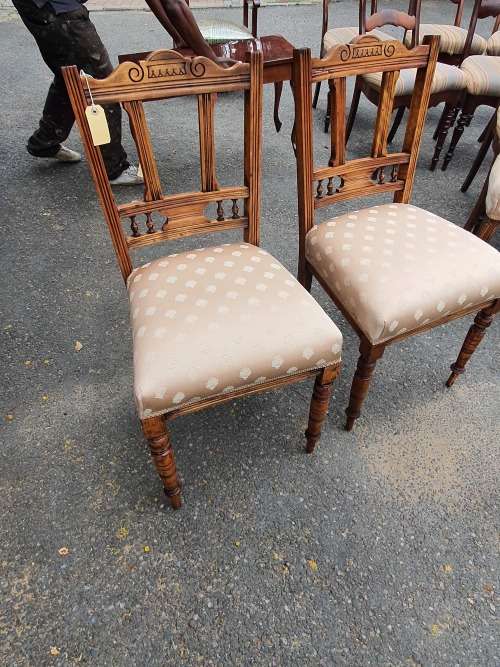 PAIR OF VICTORIAN CHAIRS.