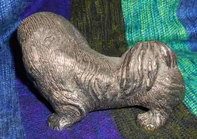 Silver Plated Shih Tzu