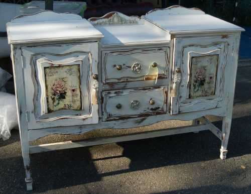 French Provance Break Top Sideboard