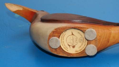 Wooden Carved and Hand painted Red Billed Hornbill from Feathers Gallery No288 of 975B