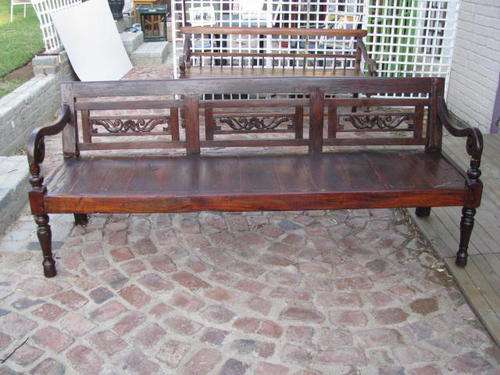 @@ A BEAUTIFUL CARVED VERY LARGE BENCH..... GET OUT YOUR LARGE CUSHIONS AND RELAX ON THIS GEM  @@