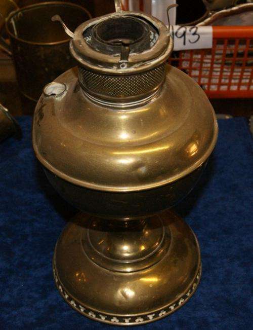 OLD BRASS PARAFFIN LAMP @@@ CRAAZZYYY R1 START