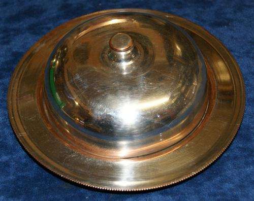 NICE OLD SILVER PLATED BUTTER DISH WITH ORIGINAL INSERT@@@ CRAAZZYYY R1 START