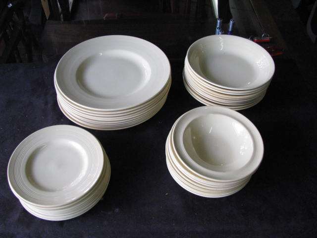 GORGEOUS OLD WOODS WARE DINNER SERVICE @@@ CRAAZZZYY R1 START BID PER ITEM