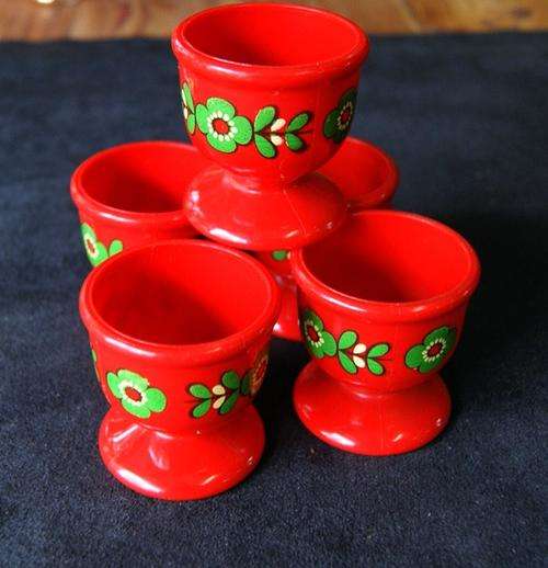 RETRO WEST GERMAN EGG CUPS@@@CRAZY R1 START BID PER EACH