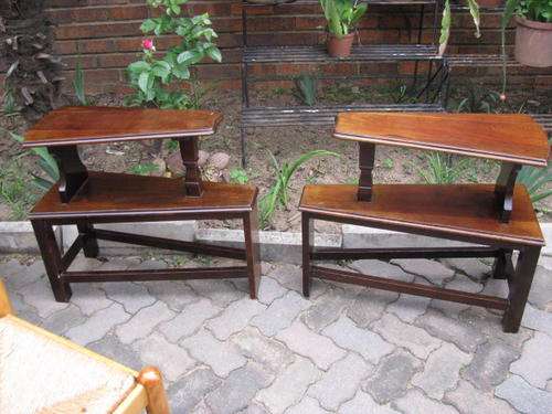 for Nomwelase A PAIR OF IMBUIA SIDE TABLES  AND SUCH A BONUS TO FIND A PAIR