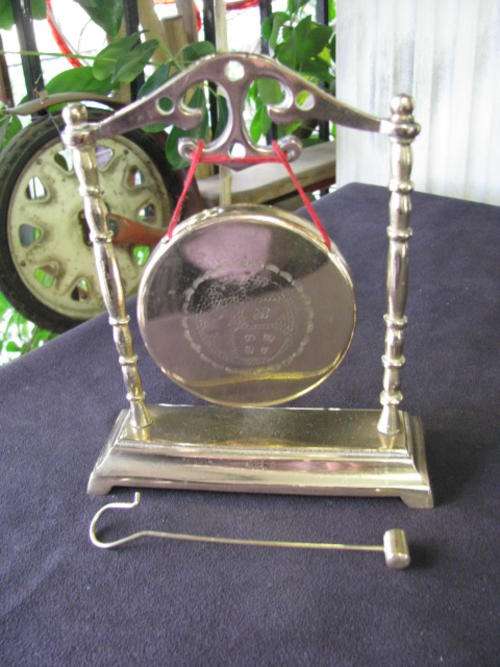 STUNNING OLD BRASS DINNER GONG...ABOUT 80 YEARS OLD @CRAZY R1 START