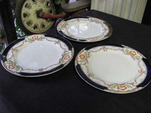 3 X LOVELY "HAMPTON" ALFRED MEAKIN ENGLAND SIDE PLATES..CIRCA 1910-20 BID EACH @CRAZY R1 START