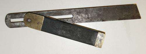 Vintage Carpenters Brass Capped 7" Sliding T Bevel - REDUCED!!