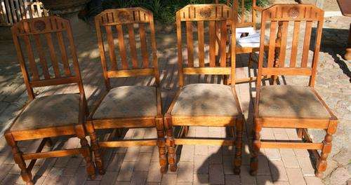 Oak vintage set of 4 x Dining Chairs