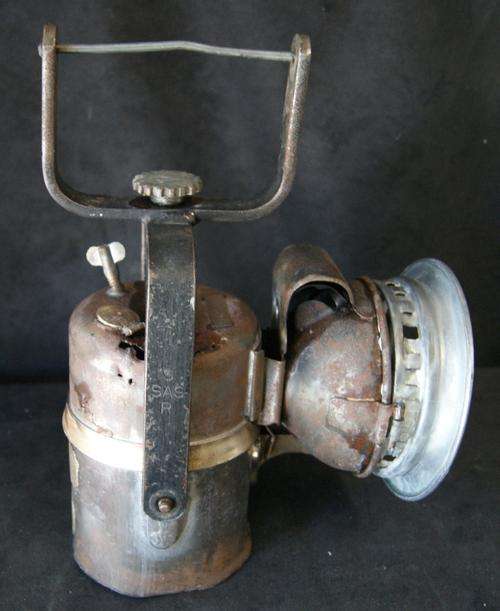 Vintage Crestella SAS/SAR Railways Carbide Lamp with Reflector