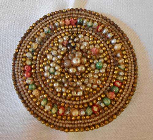 Lovely West German Beaded Brooch