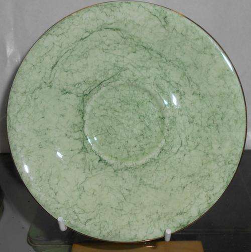 Vintage Royal Albert Gossamer Harlequin Green Marbled Cup Saucer