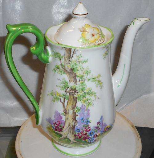 Vintage Royal Albert Greenwood Tree Coffee Pot