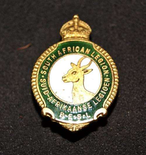 1941-1952 South African Legion B.E.S.L. button hole badge @@@ CRAAZZZY LOW START
