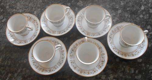 6x Beautiful Noritake Demitasse Duo's