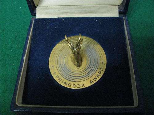 EXTREMELY ULTRA RARE+*+*+*+ ONLY ONE IN THE WORLD+*+*+*+ SPRINGBOK AWARD 1971, THE DEALIANS