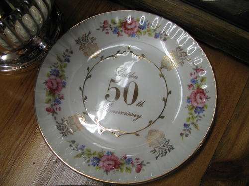 GOLDEN ANNIVERSARY PLATE......... 50 YEARS !!!!!!