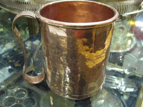 @#%  OLD HAND BEATEN COPPER MUG %#@