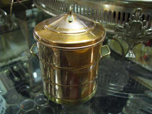 COPPER BUCKET WITH LID
