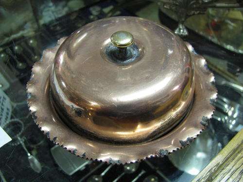 COPPER BUTTER DISH WITH LID