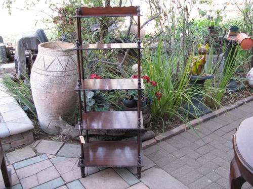 LOVELY GRADUATED MAHOGANY  WHATNOT