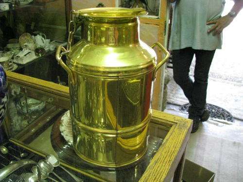 BRASS MILK CAN
