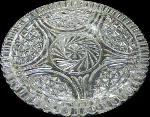 STUNNING OLD CRYSTAL PLATTER @@@ CRAAZZYYY R1 START