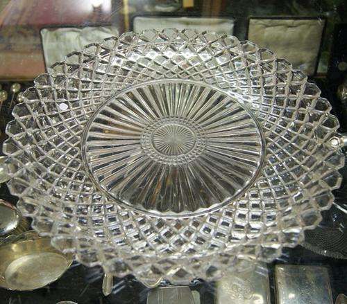STUNNING OLD CRYSTAL PLATTER @@@ CRAAZZYYY R1 START