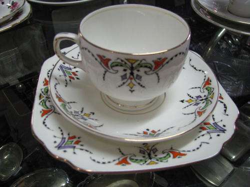 %%%% GLADSTONE CHINA TRIO..... hand painted%%%%