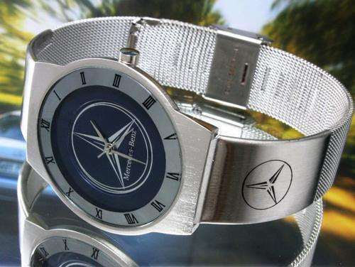 Benz Dark Blue Slim Watch