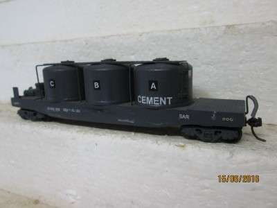 HO SCALE : SAR XBJ 3-POT CEMENT TANKER - LOT 312J