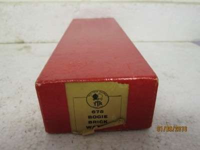 HO/OO SCALE : TRIX TWIN RAILWAY BRICK 50T OPEN GOODS (Reduced to clear) - LOT 885J