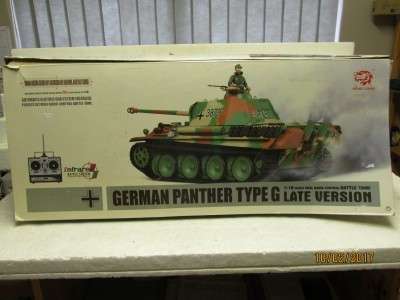 RADIO CONTROL GERMAN PANTHER TYPE G TANK 1:16 SCALE - LOT 585L