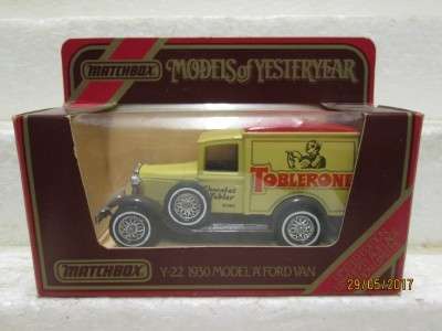 DIE CAST MOY Y-22 1930 MODEL A FORD VAN (TOBLERONE) - LOT 357M