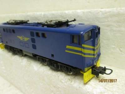 HO SCALE : LIMA SAR BLUE 5E ELECTRIC DUMMY LOCO - LOT 497N