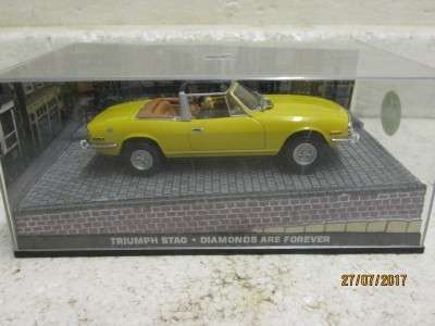 DIE CAST : 007 COLLECTION - TRIUMPH STAG  'DIAMONDS ARE FOREVER' - LOT 598N