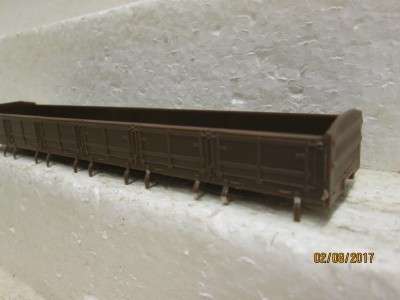 HO SCALE : CMD SAR DZ BROWN WAGON BODY - LOT 725N