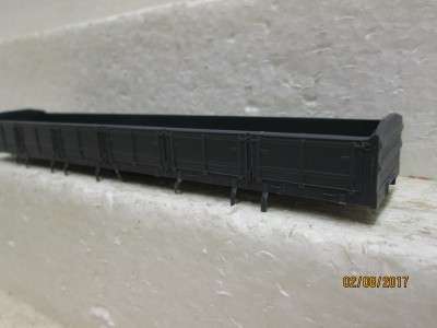 HO SCALE : CMD SAR DZ GREY WAGON BODY - LOT 728N