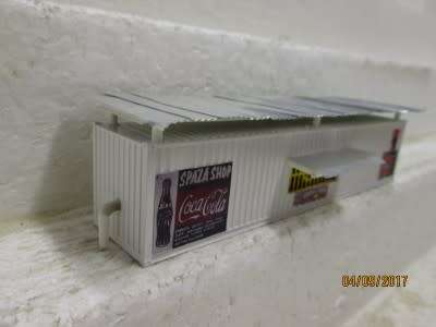 HO SCALE : SAR x1 SPAZA SHOP (MADE FROM 40' CONTAINER) - LOT 341P