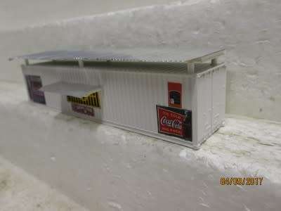 HO SCALE : SAR x1 SPAZA SHOP (MADE FROM 40' CONTAINER) - LOT 341P