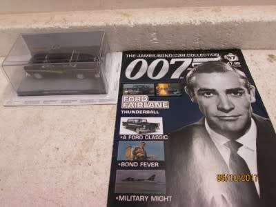 THE JAMES BOND COLLECTION : No 57 FORD FAIRLANE (THUNDERBALL) - LOT 740P