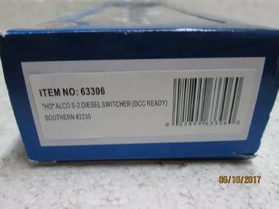 HO SCALE : BACHMANN ALCO S-2 DIESEL SHUNTER -DCC READY (SOUTHERN) - LOT 686R