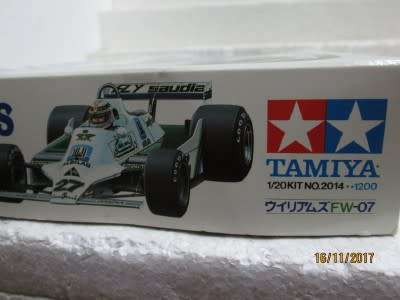 TAMIYA 1:20 SCALE GRAND PRIX KIT No 14 : WILLIAMS FW-07 - LOT 137Q