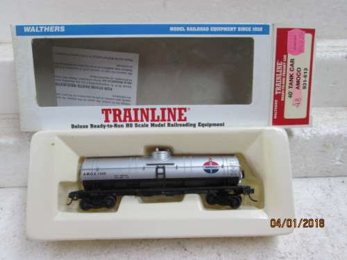 HO SCALE : TRAINLINE 40' SINGLE DOME TANKER (AMOCO) : BOXED - LOT 802Q